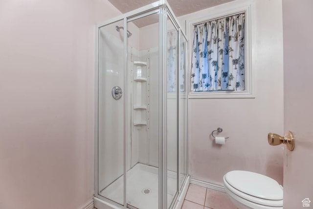 8614 S Buena Vista Dr E, Sandy, UT 84094 - bathroom featuring a stall shower and tile patterned floors
