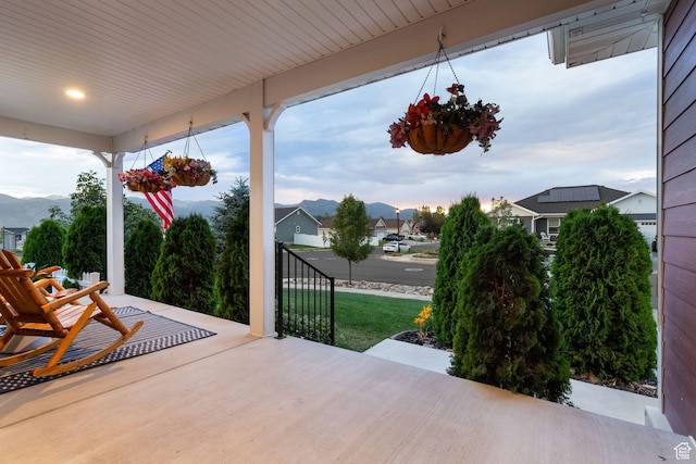 644 E 780 S, Heber City, UT 84032 - covered porch featuring a mountain view and a lawn