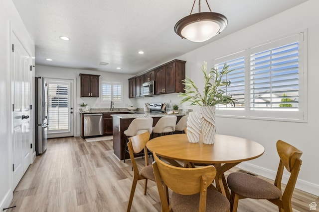 644 E 780 S, Heber City, UT 84032 - dining area featuring light wood-style floors and recessed lighting
