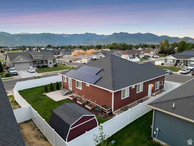 644 E 780 S, Heber City, UT 84032 - aerial view at dusk of a residential view and a mountain view