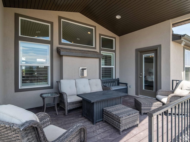 3552 S 5250 W Unit 13, Hooper, UT 84315 - deck featuring an outdoor living space