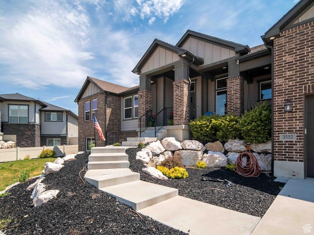 3552 S 5250 W Unit 13, Hooper, UT 84315 - craftsman inspired home with board and batten siding and brick siding