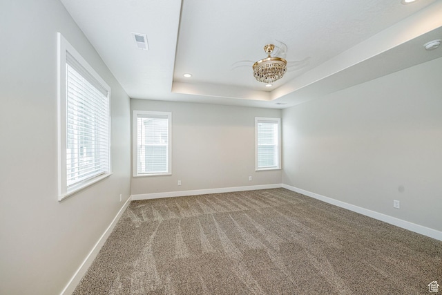 318 E 290 N, Preston, ID 83263 - carpeted empty room with recessed lighting, a raised ceiling, and a smoke detector