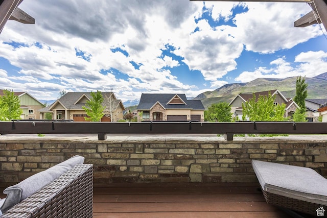 538 W Heritage Way, Heber City, UT 84032 - deck with a residential view and a mountain view
