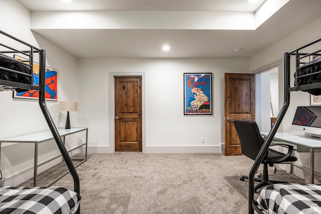538 W Heritage Way, Heber City, UT 84032 - carpeted bedroom featuring recessed lighting and a desk