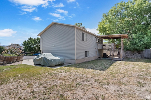 6446 S 4160 W, Taylorsville, UT 84129 - view of side of property with stairs and a deck