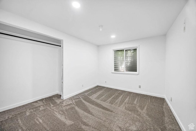 496 S 1600 E, Hyrum, UT 84319 - unfurnished bedroom featuring carpet floors and recessed lighting