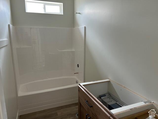 1966 W 4750 N Unit 7, Enoch, UT 84721 - bathroom with wood finished floors and shower / tub combination