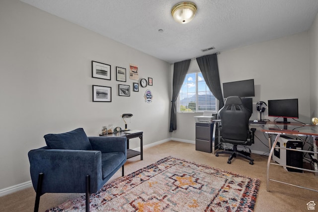 141 W Suncrest Ln, Saratoga Springs, UT 84045 - office area with carpet and a textured ceiling