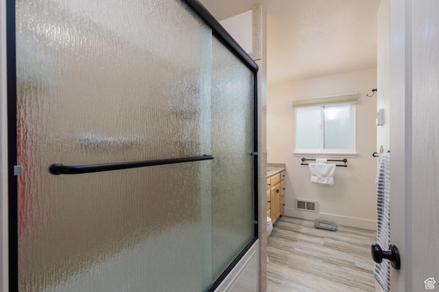 3250 N River Dr, Eden, UT 84310 - full bath featuring wood finished floors and vanity