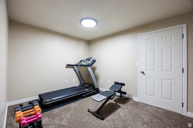 9768 N 5520 W, Highland, UT 84003 - workout area featuring carpet floors and baseboards