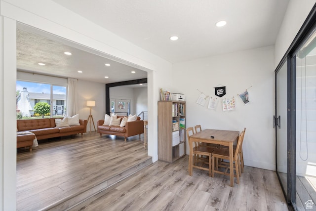 9499 S 220 E, Sandy, UT 84070 - dining space featuring light wood finished floors and recessed lighting