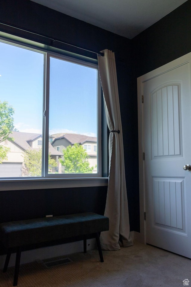 4373 N Foxtrail Dr, Lehi, UT 84043 - living area with carpet floors and plenty of natural light