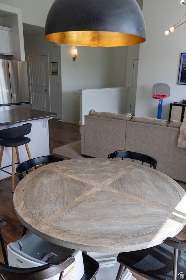 4373 N Foxtrail Dr, Lehi, UT 84043 - dining room with dark wood-type flooring