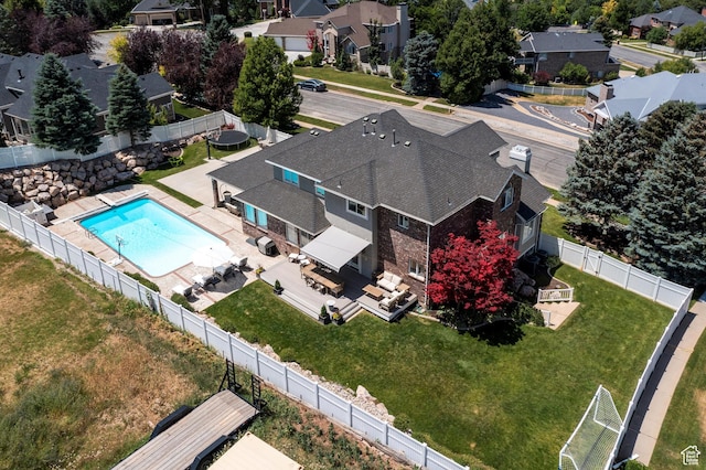 5040 S 1450 E, Ogden, UT 84403 - aerial view of residential area with a pool