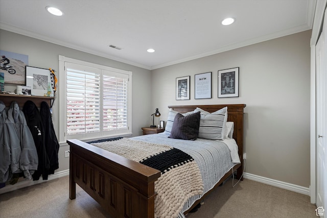 5040 S 1450 E, Ogden, UT 84403 - carpeted bedroom with crown molding and recessed lighting