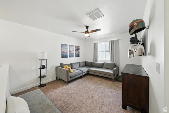 15104 S Halter Way, Bluffdale, UT 84065 - living room featuring carpet and ceiling fan
