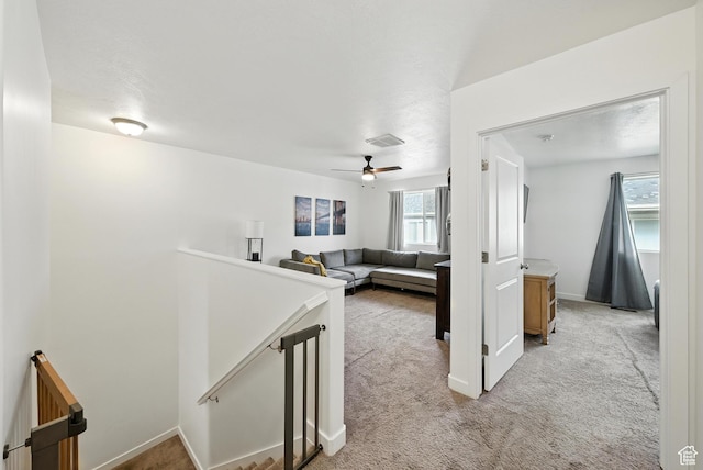 15104 S Halter Way, Bluffdale, UT 84065 - hallway with an upstairs landing and light carpet