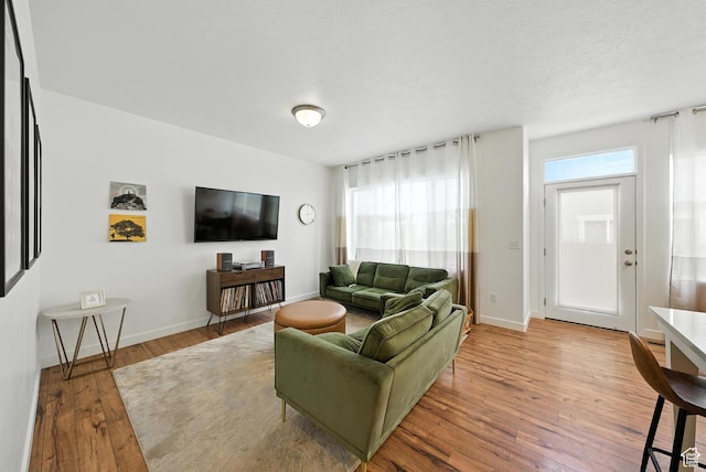 15104 S Halter Way, Bluffdale, UT 84065 - living area featuring wood finished floors and baseboards