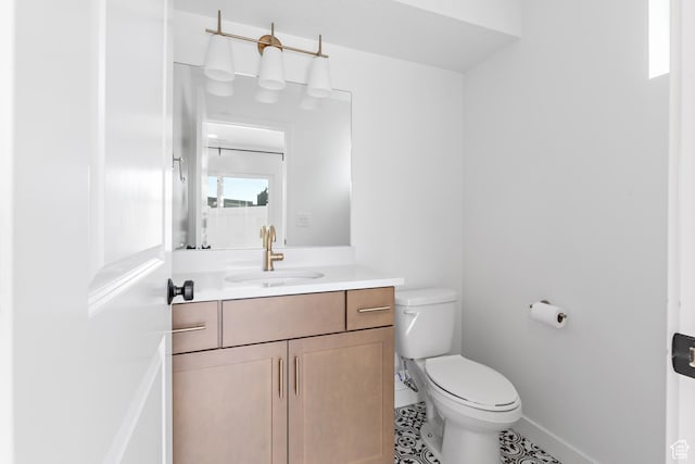 4397 W Bromwell Ct, Lehi, UT 84043 - half bath featuring vanity and tile patterned floors