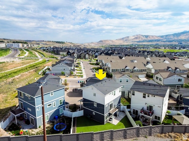 4397 W Bromwell Ct, Lehi, UT 84043 - aerial view of residential area featuring a mountain backdrop