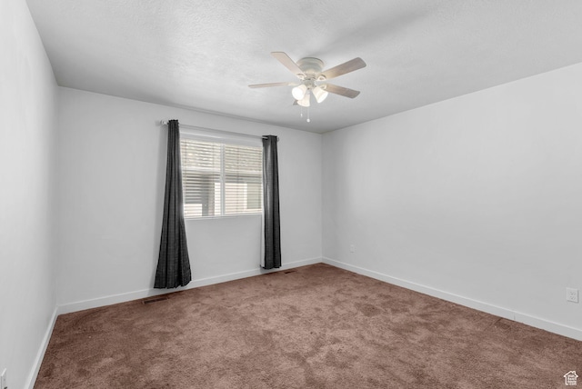 15218 S Tack Way, Bluffdale, UT 84065 - carpeted empty room with ceiling fan and a textured ceiling