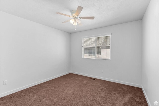 15218 S Tack Way, Bluffdale, UT 84065 - empty room with dark colored carpet and ceiling fan