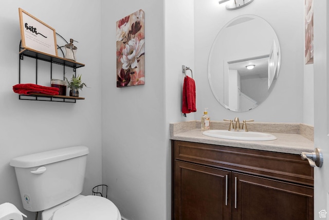 15218 S Tack Way, Bluffdale, UT 84065 - half bathroom featuring toilet and vanity