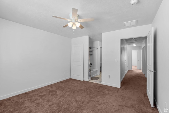 15218 S Tack Way, Bluffdale, UT 84065 - unfurnished bedroom featuring carpet flooring, a textured ceiling, and a ceiling fan
