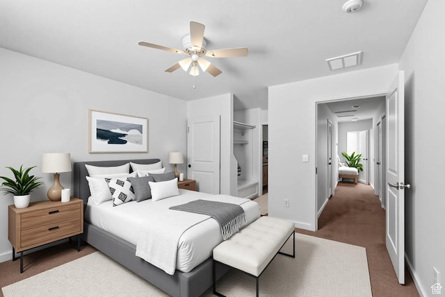 15218 S Tack Way, Bluffdale, UT 84065 - bedroom with carpet flooring, a closet, and a ceiling fan