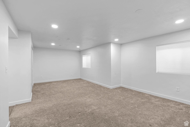 15218 S Tack Way, Bluffdale, UT 84065 - below grade area with carpet flooring and recessed lighting