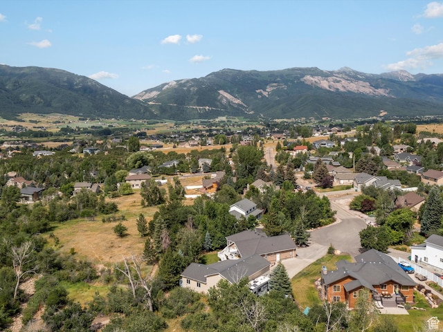 4829 E Patio Springs Cir N, Eden, UT 84310 - aerial perspective of suburban area featuring a mountainous background