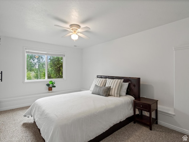 4829 E Patio Springs Cir N, Eden, UT 84310 - bedroom featuring carpet floors and ceiling fan