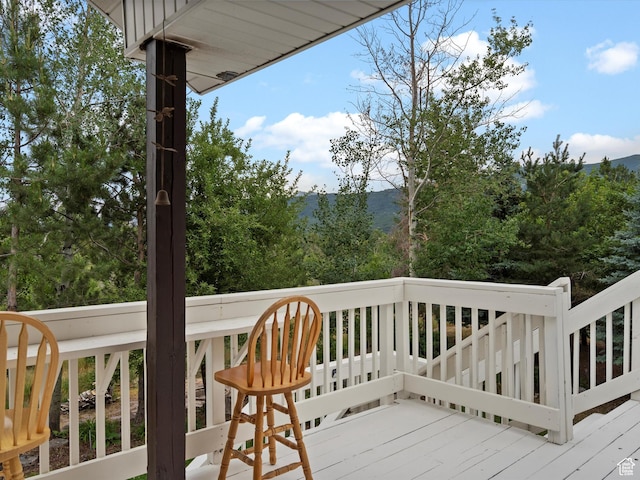 4829 E Patio Springs Cir N, Eden, UT 84310 - view of wooden terrace