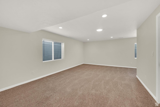 602 E Wyngate Pointe Ln S, Draper, UT 84020 - carpeted empty room with baseboards and recessed lighting