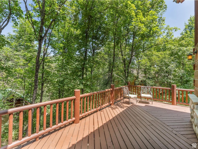 8998 Timphaven Rd, Sundance, UT 84604 - view of wooden terrace