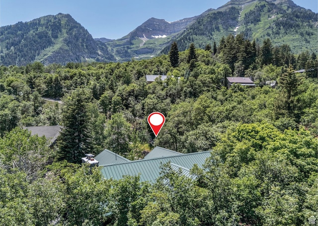 8998 Timphaven Rd, Sundance, UT 84604 - view of mountain backdrop with a forest