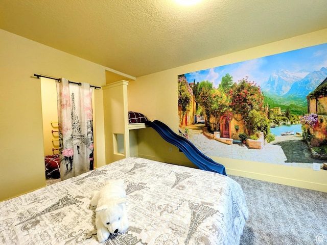 251 N Summit Dr, Beaver, UT 84713 - bedroom featuring carpet and a textured ceiling