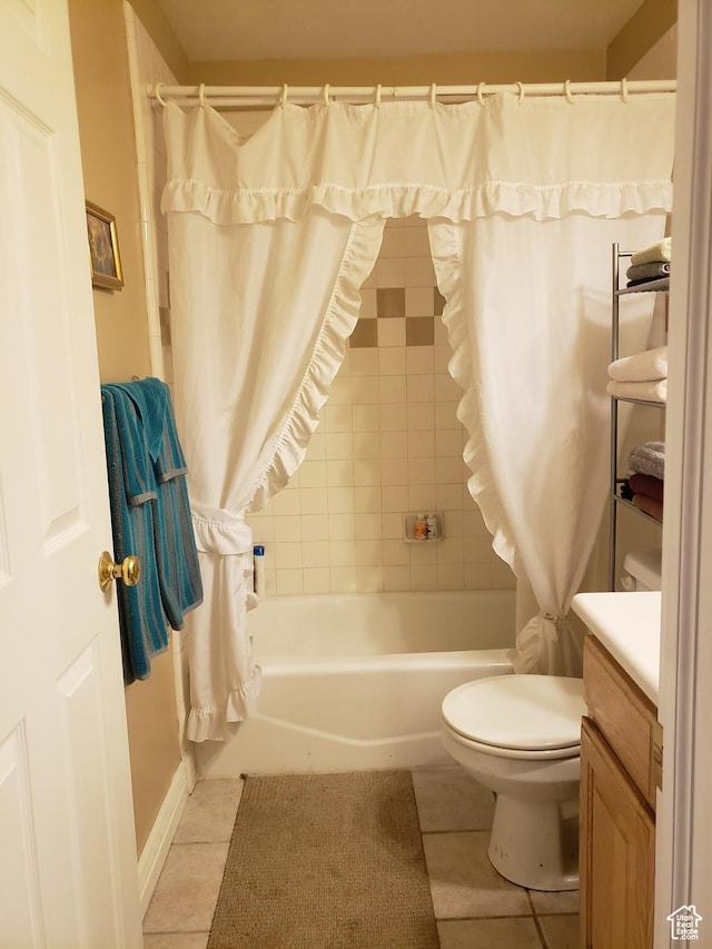 62 S 100 E, Kaysville, UT 84037 - full bathroom with tile patterned floors, vanity, and shower / tub combo
