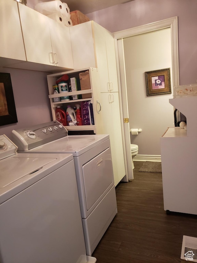 62 S 100 E, Kaysville, UT 84037 - laundry room with separate washer and dryer and dark wood-style flooring