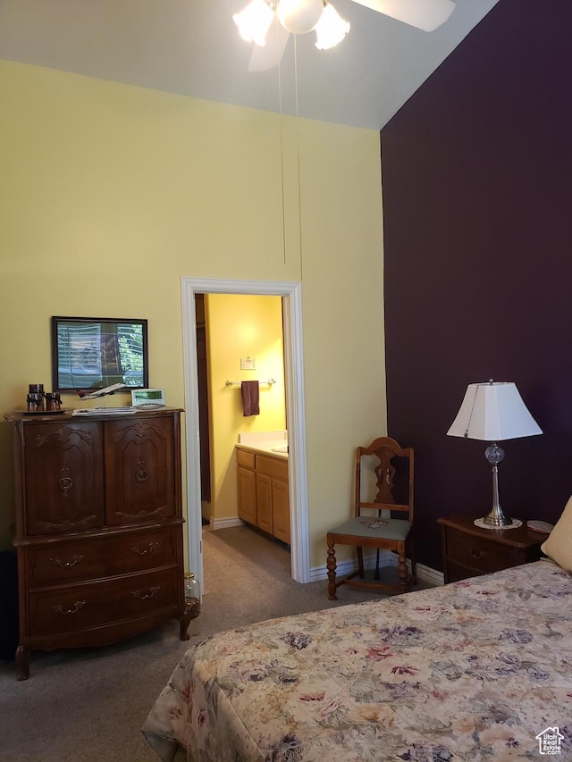62 S 100 E, Kaysville, UT 84037 - bedroom featuring carpet floors, a towering ceiling, and ensuite bathroom