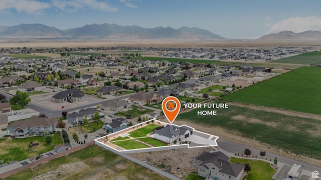 536 E Fiona Cir, Grantsville, UT 84029 - aerial view of residential area with a mountainous background