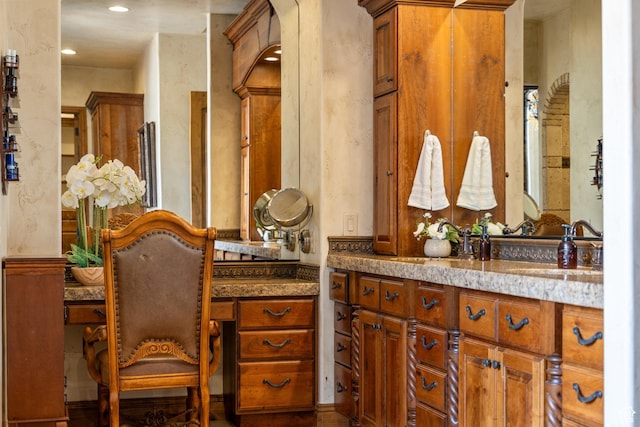 480 W Tonapah Way, Ivins, UT 84738 - bathroom with vanity and recessed lighting