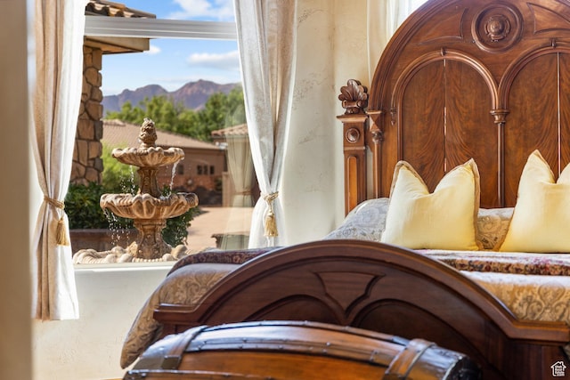 480 W Tonapah Way, Ivins, UT 84738 - bedroom view of a mountainous background and a textured wall