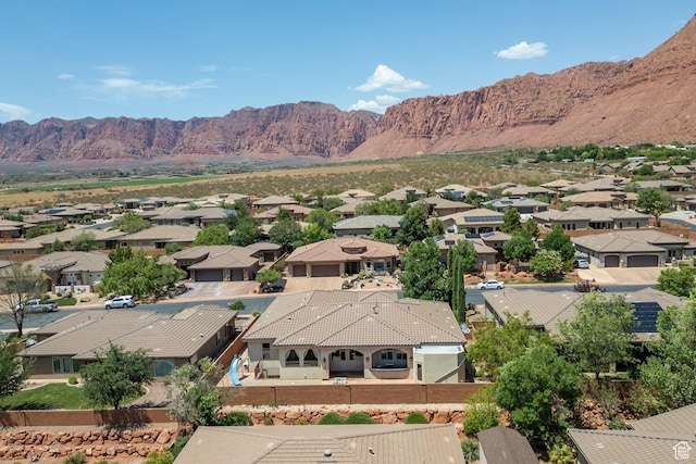 480 W Tonapah Way, Ivins, UT 84738 - aerial view of residential area featuring a mountain backdrop