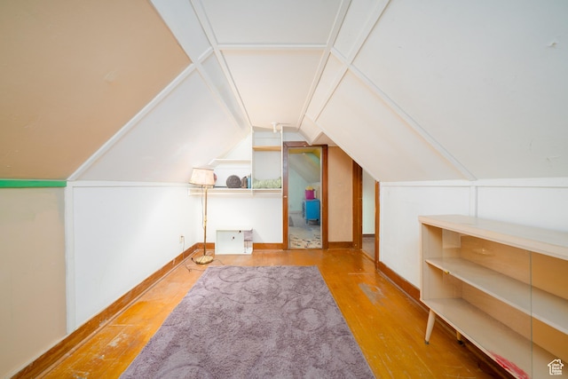 742 N 300 E, Logan, UT 84321 - bonus room featuring wood-type flooring and lofted ceiling