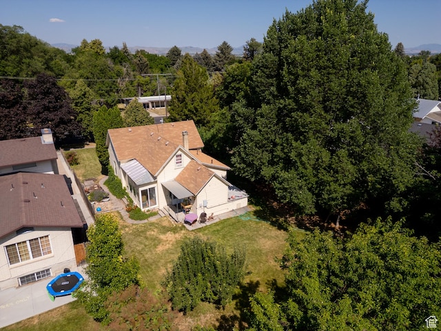 742 N 300 E, Logan, UT 84321 - aerial view of property and surrounding area featuring a heavily wooded area