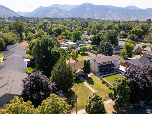 742 N 300 E, Logan, UT 84321 - aerial view of residential area with a mountain backdrop