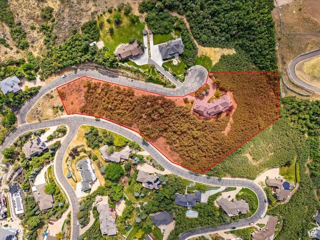 3356 Twin Peaks Cir, Layton, UT 84040 - aerial view of property's location featuring property parcel outlined