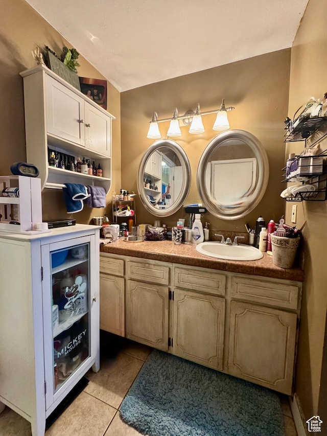 1360 W 7305 S, West Jordan, UT 84084 - bathroom with tile patterned floors and vanity